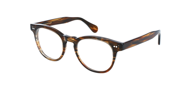 The Sheer Brown Horizon AcetaatEyeglass Frames van B24, Hoekweergave