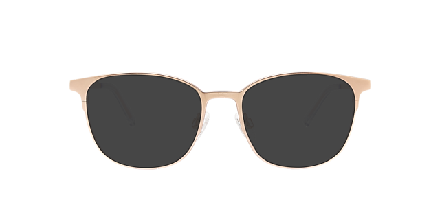 Luna Rose Gold Titanium TitaanEyeglass Frames van B24, met getinte lenzen
