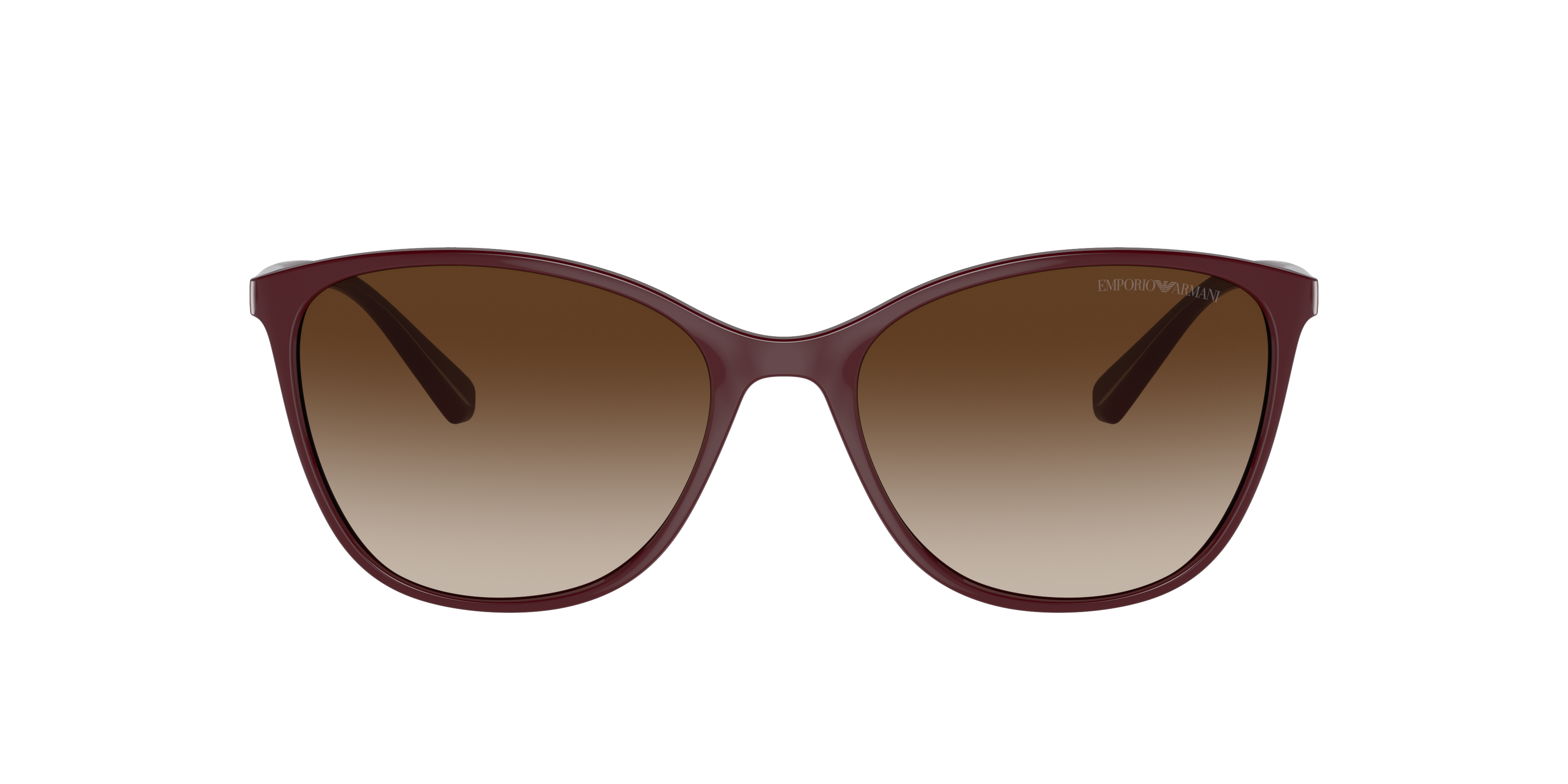 EA4073 Glänzendes Bordeaux KunststoffSunglass Frames von B24, mit getönten Gläsern