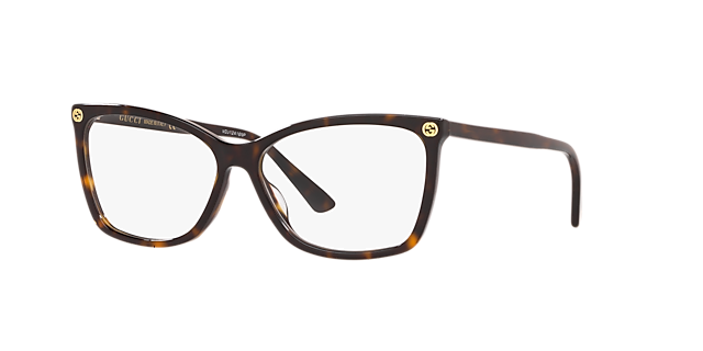 GG0025O Tortoise AcetatEyeglass Frames von B24, Dreiviertelansicht