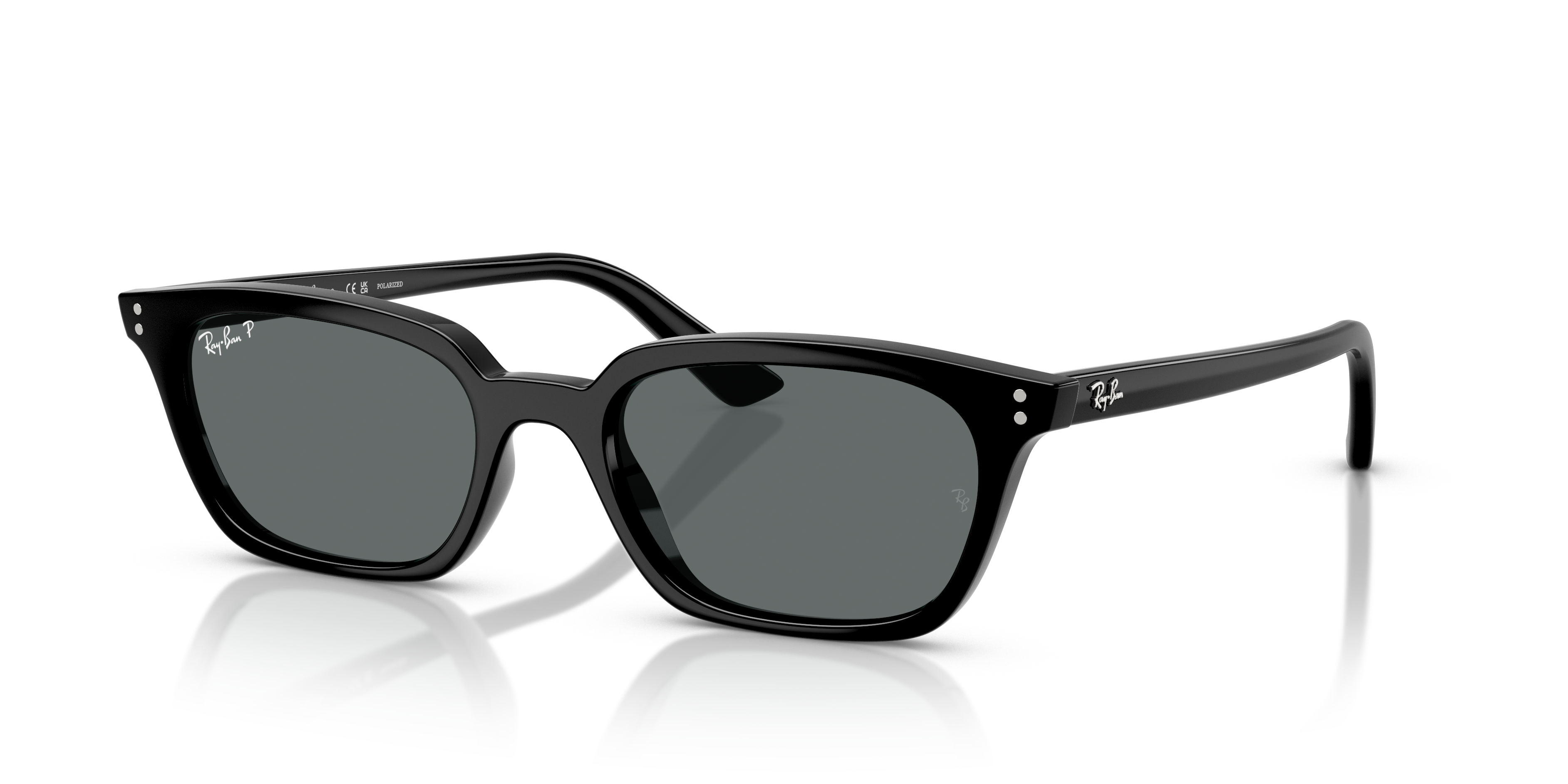 RB4456 Zwart KunststofSunglass Frames van B24, Hoekweergave