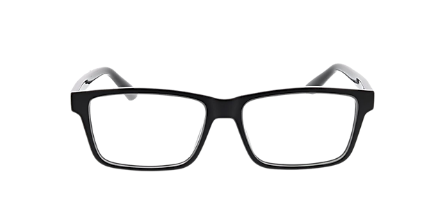 PU0471O Schwarz KunststoffEyeglass Frames von B24, Vorderansicht