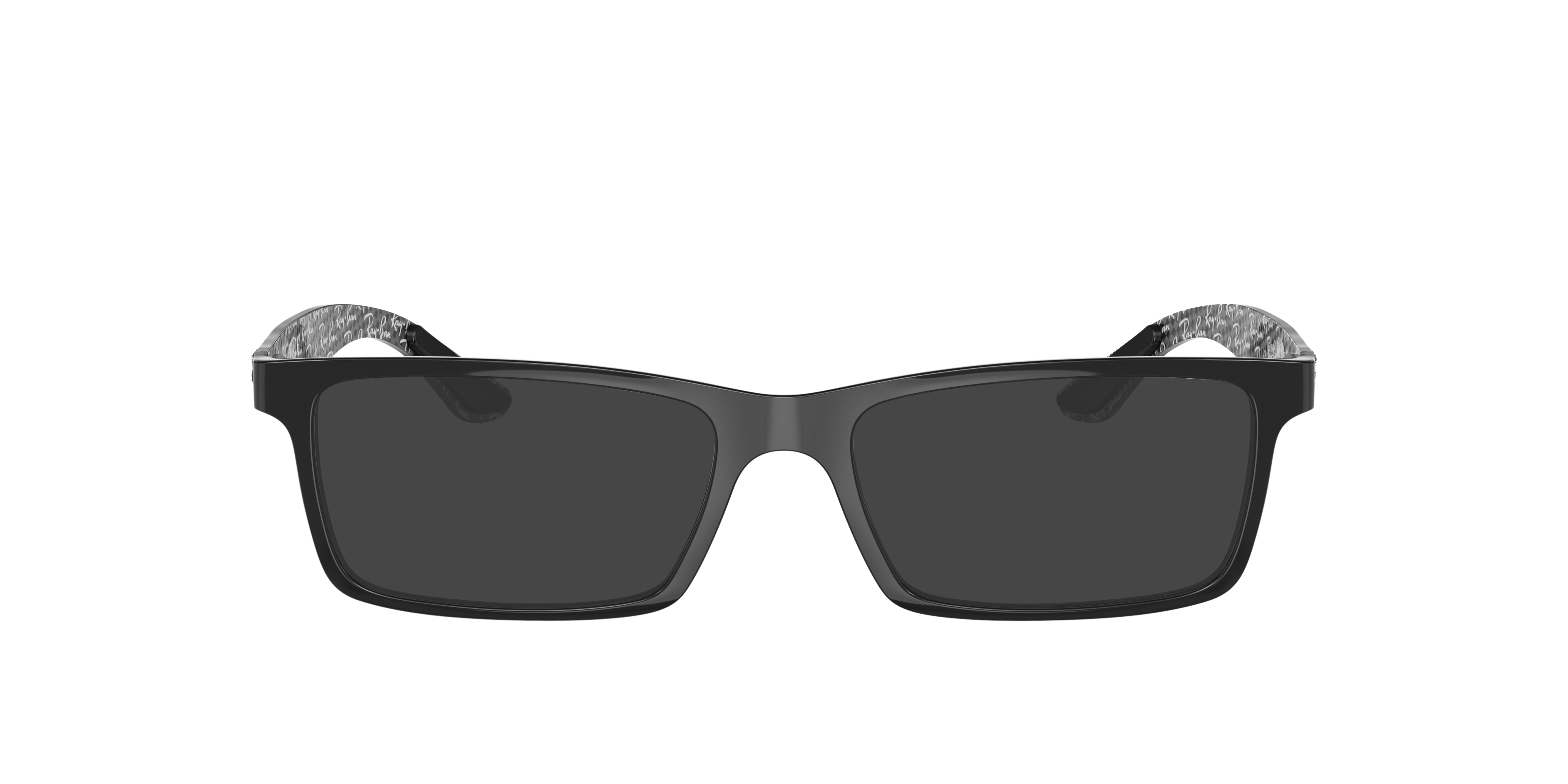 RB8901 Schwarz auf Grau KunststoffEyeglass Frames von B24, mit getönten Gläsern