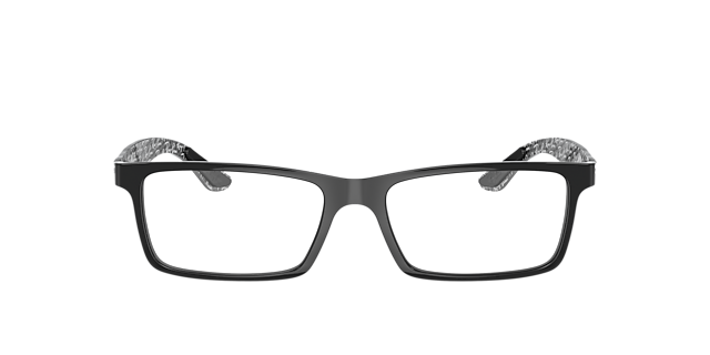 RB8901 Schwarz auf Grau KunststoffEyeglass Frames von B24, Vorderansicht