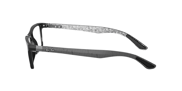 RB8901 Schwarz auf Grau KunststoffEyeglass Frames von B24, Seitenansicht