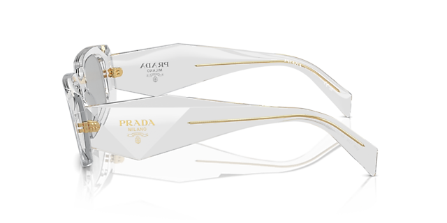 PR 17WS Grau transparent AcetatSunglass Frames von B24, Seitenansicht