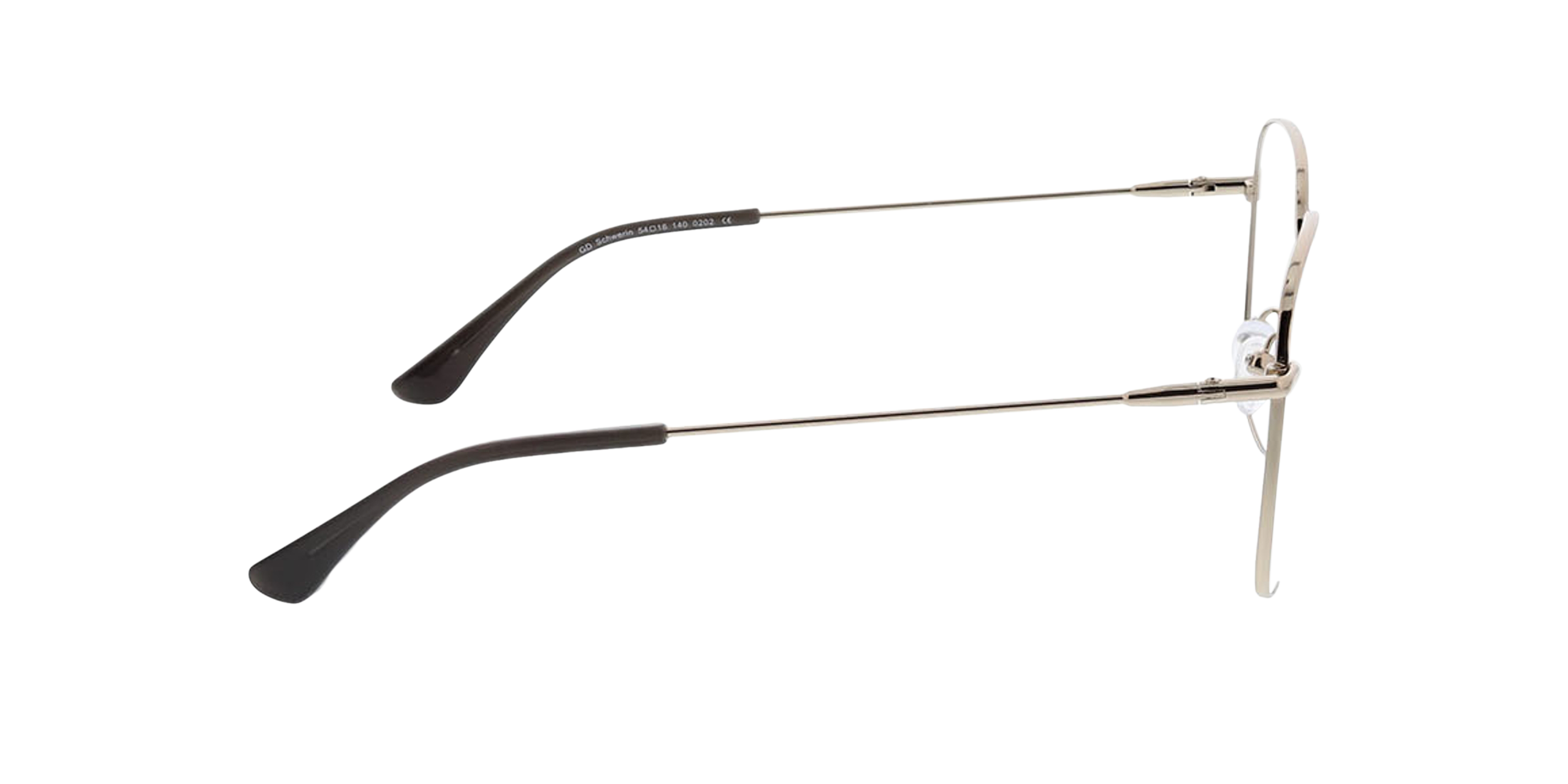 Schwerin Silber MetallEyeglass Frames von B24, Seitenansicht