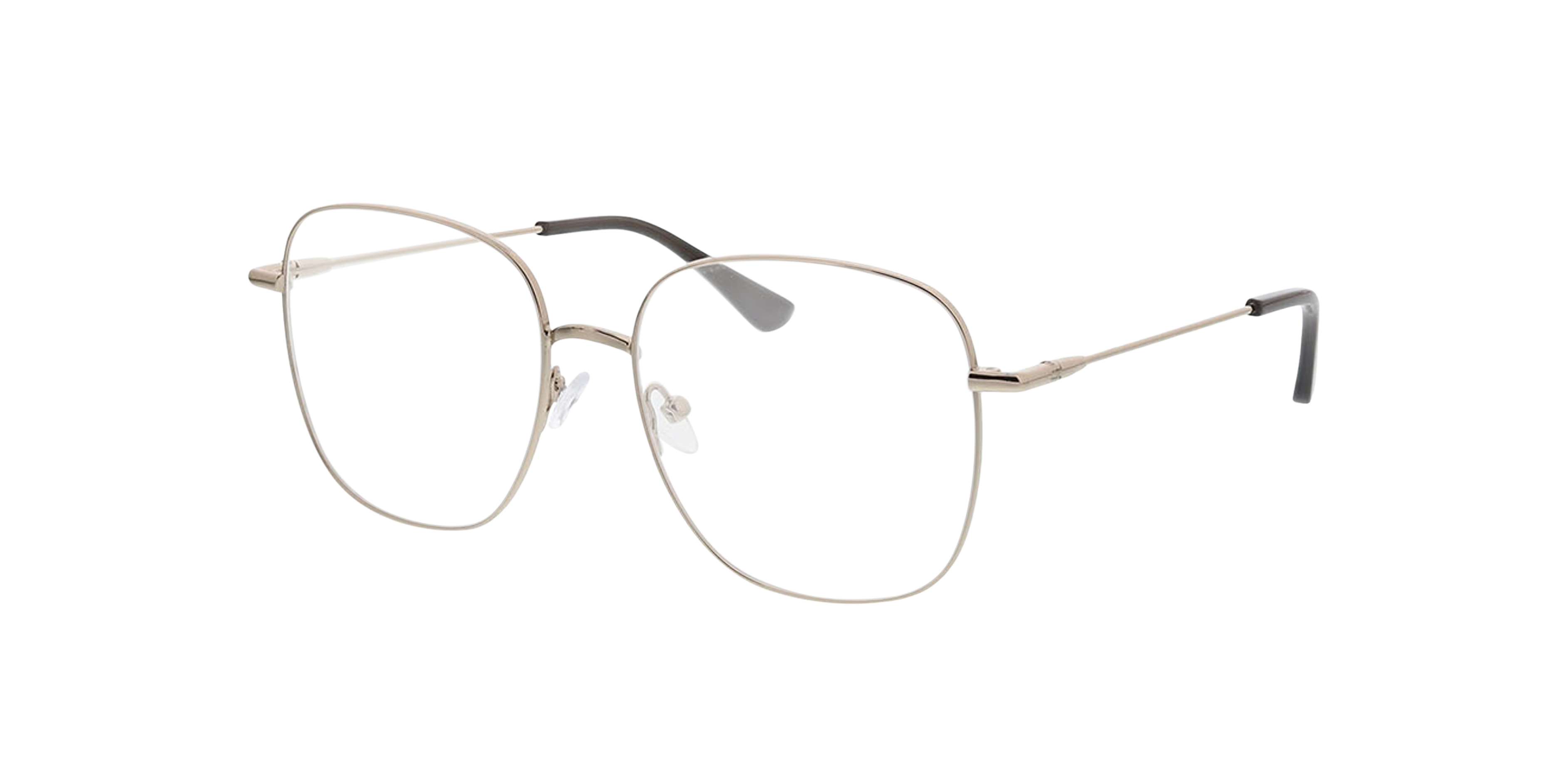 Schwerin Silber MetallEyeglass Frames von B24, Dreiviertelansicht