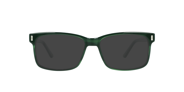 Calvin Hunting Green AcetaatEyeglass Frames van B24, met getinte lenzen