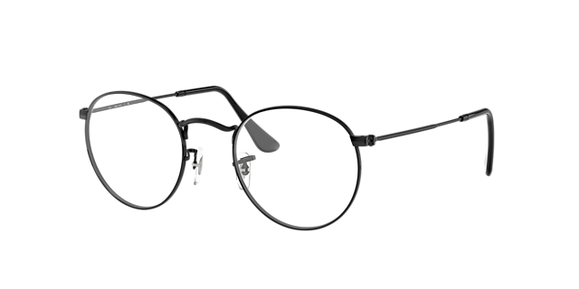 RB3447V Schwarz MetallEyeglass Frames von B24, Dreiviertelansicht