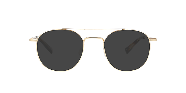 Merlin Light Gold Titanium TitaanEyeglass Frames van B24, met getinte lenzen
