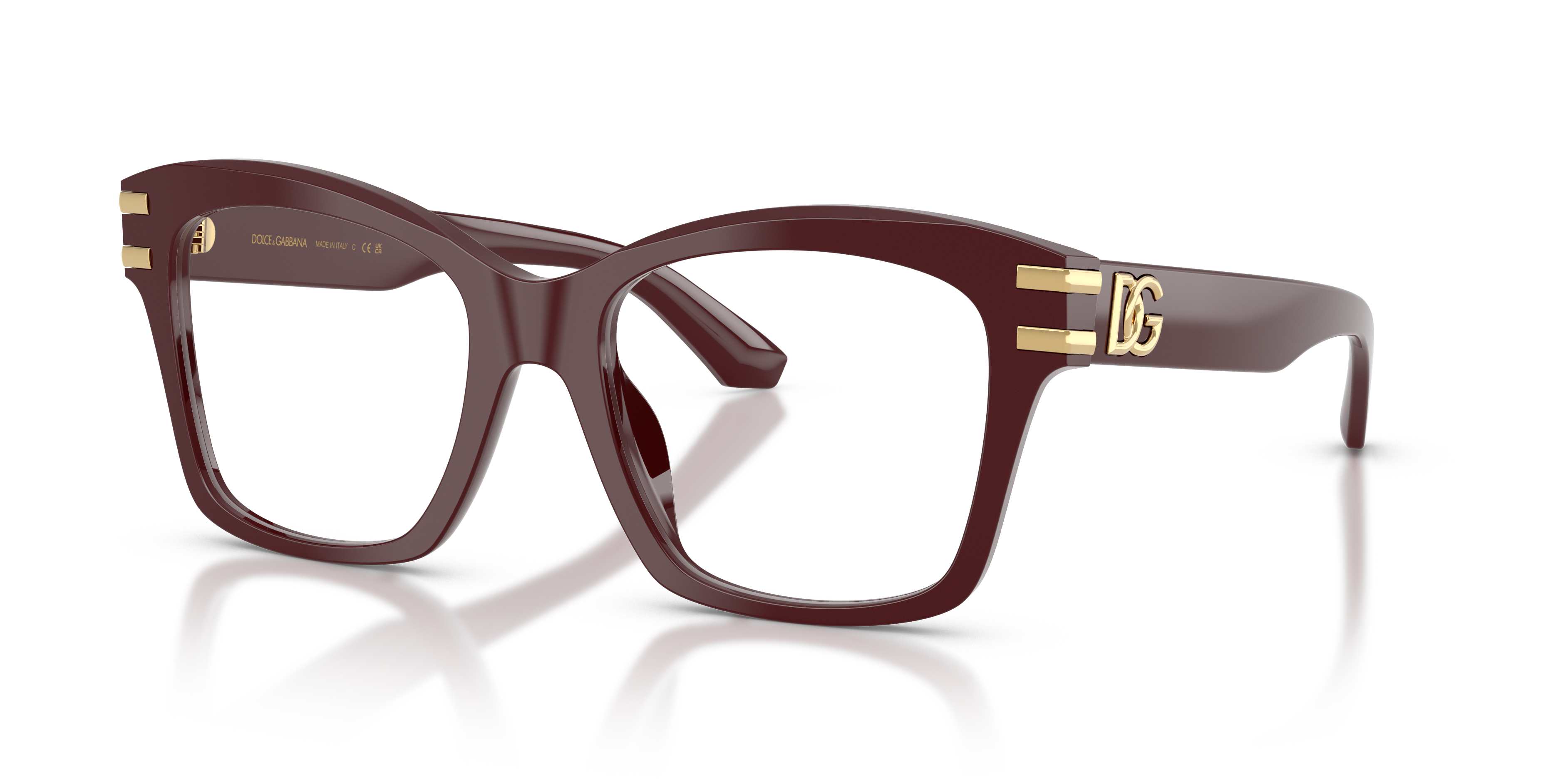DG3419 Bordeaux AcetatEyeglass Frames von B24, Dreiviertelansicht