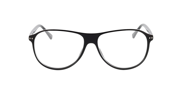 Dallas Schwarz KunststoffEyeglass Frames von B24, Vorderansicht