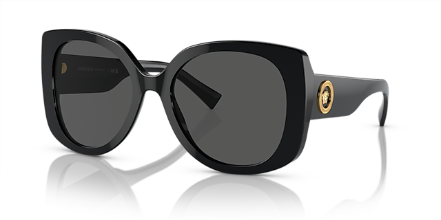 VE4387 Schwarz AcetatSunglass Frames von B24, Dreiviertelansicht