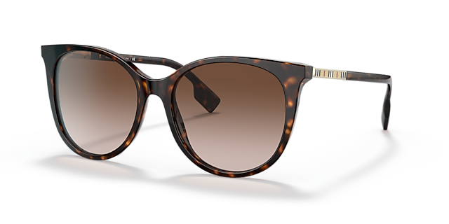 BE4333 Donker Havana AcetaatSunglass Frames van B24, Hoekweergave