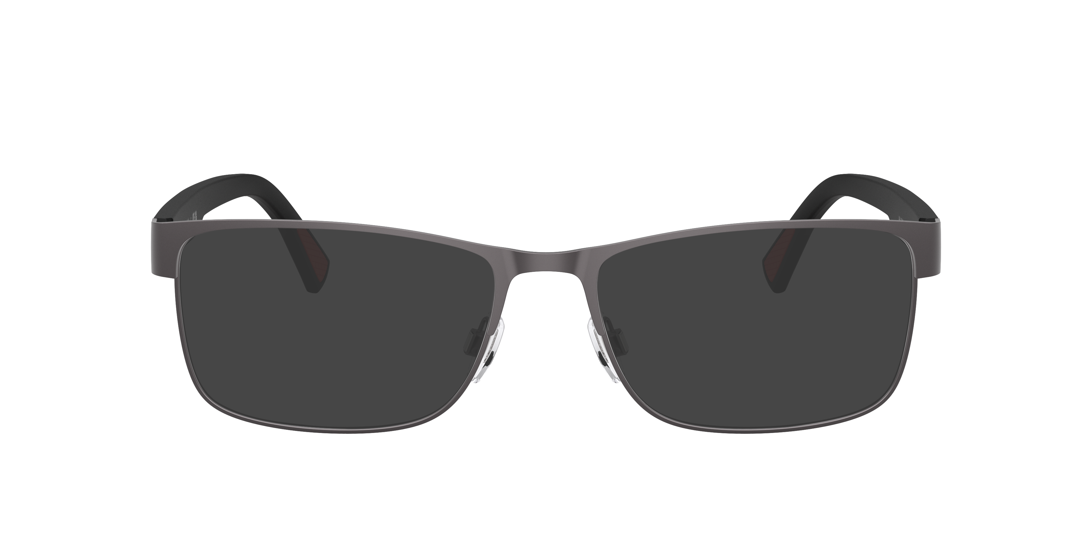 PH1244 Halfglanzend donker staalgrijs MetaalEyeglass Frames van B24, met getinte lenzen