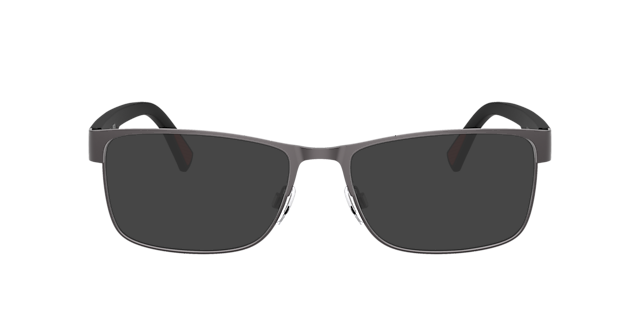 PH1244 Halfglanzend donker staalgrijs MetaalEyeglass Frames van B24, met getinte lenzen