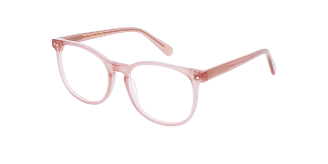 BARRON Milky Dark Rose AcetatEyeglass Frames von B24, Dreiviertelansicht