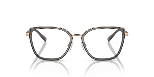 EA1152 Glanzend Roségoud MetaalEyeglass Frames van B24, Vooraanzicht