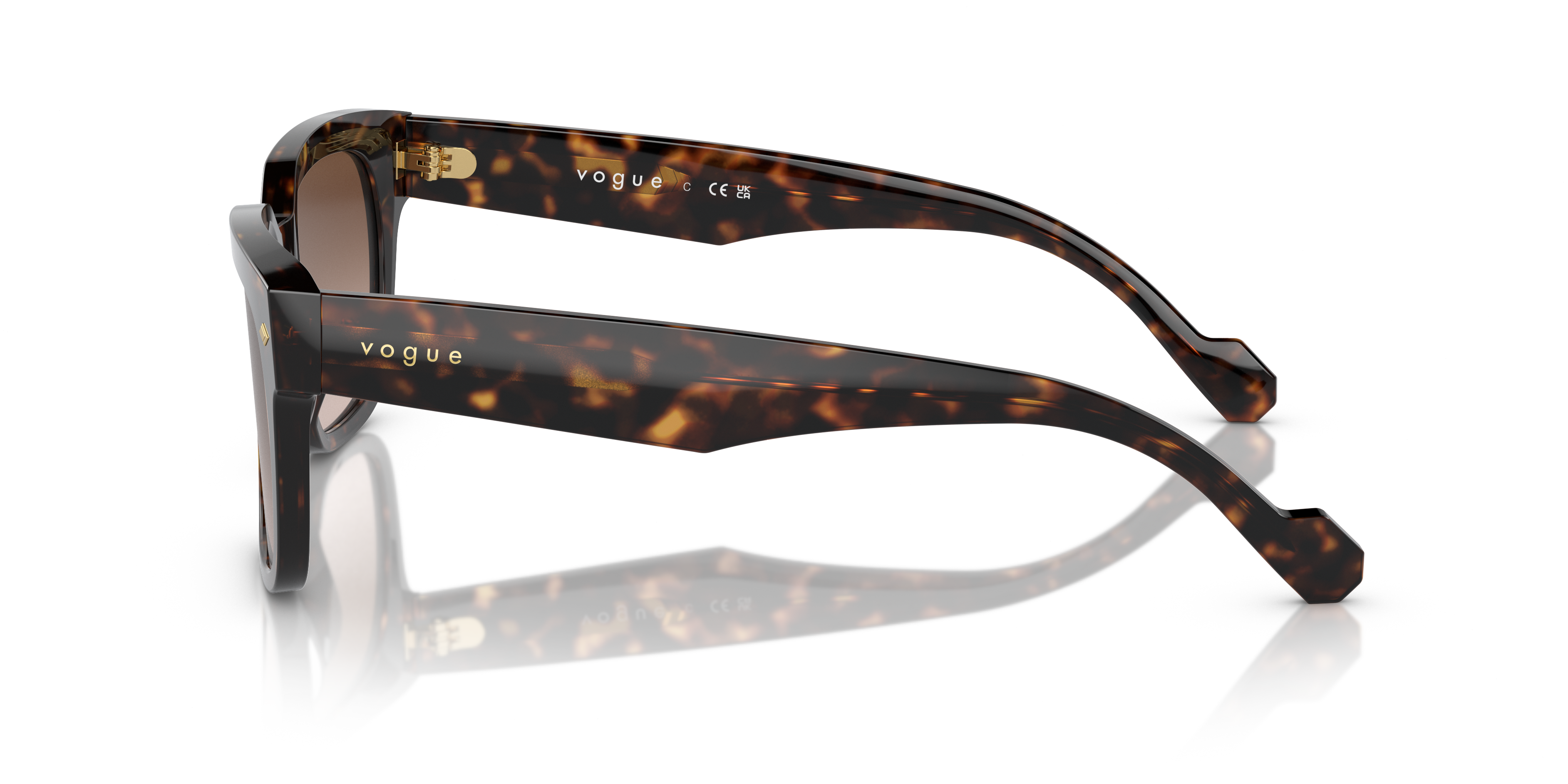 VO5490S Dunkelhavana AcetatSunglass Frames von B24, Seitenansicht