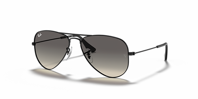 RB9506S Zwart MetaalSunglass Frames van B24, Hoekweergave