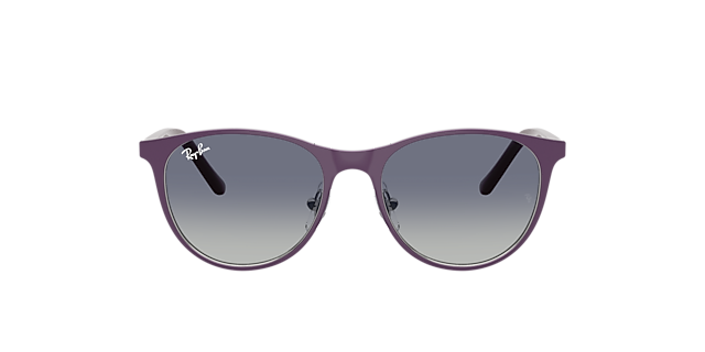 RB9552S Matte Violet On Silver MetallSunglass Frames von B24, mit getönten Gläsern