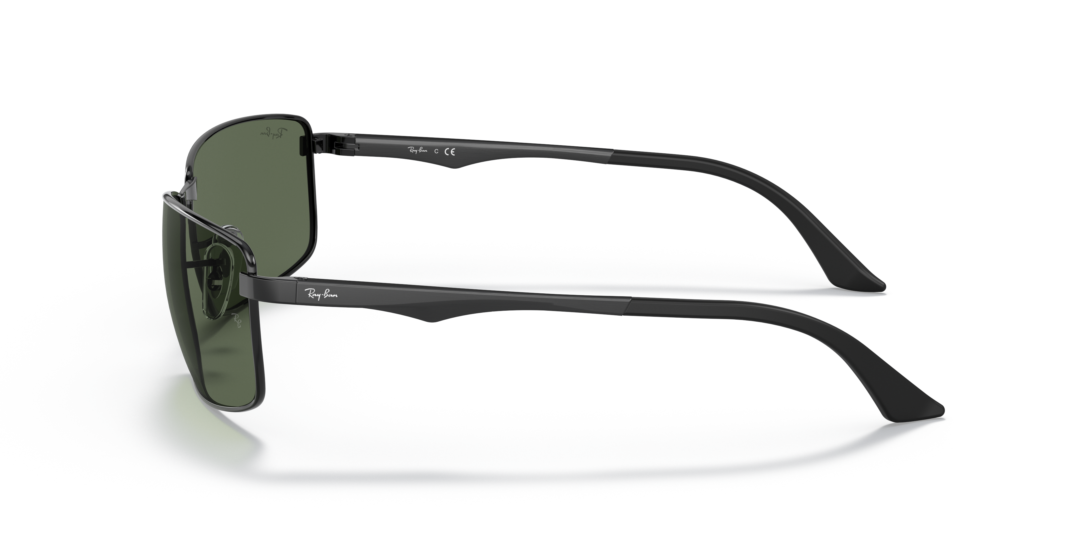RB3498 Schwarz MetallSunglass Frames von B24, Seitenansicht