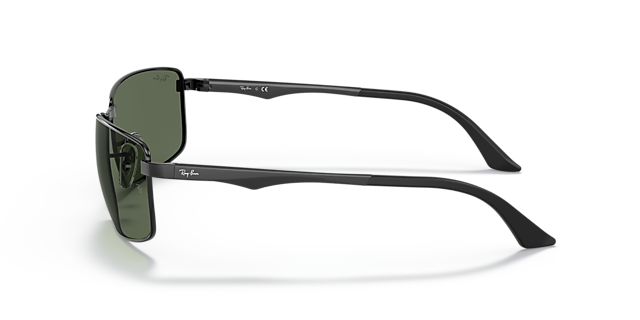 RB3498 Zwart MetaalSunglass Frames van B24, Zijaanzicht