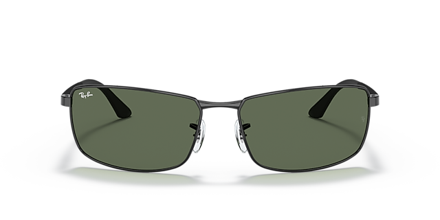 RB3498 Zwart MetaalSunglass Frames van B24, Vooraanzicht