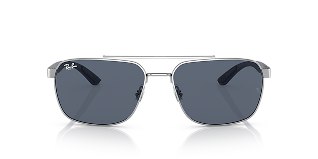 RB3701 Silber MetallSunglass Frames von B24, Vorderansicht