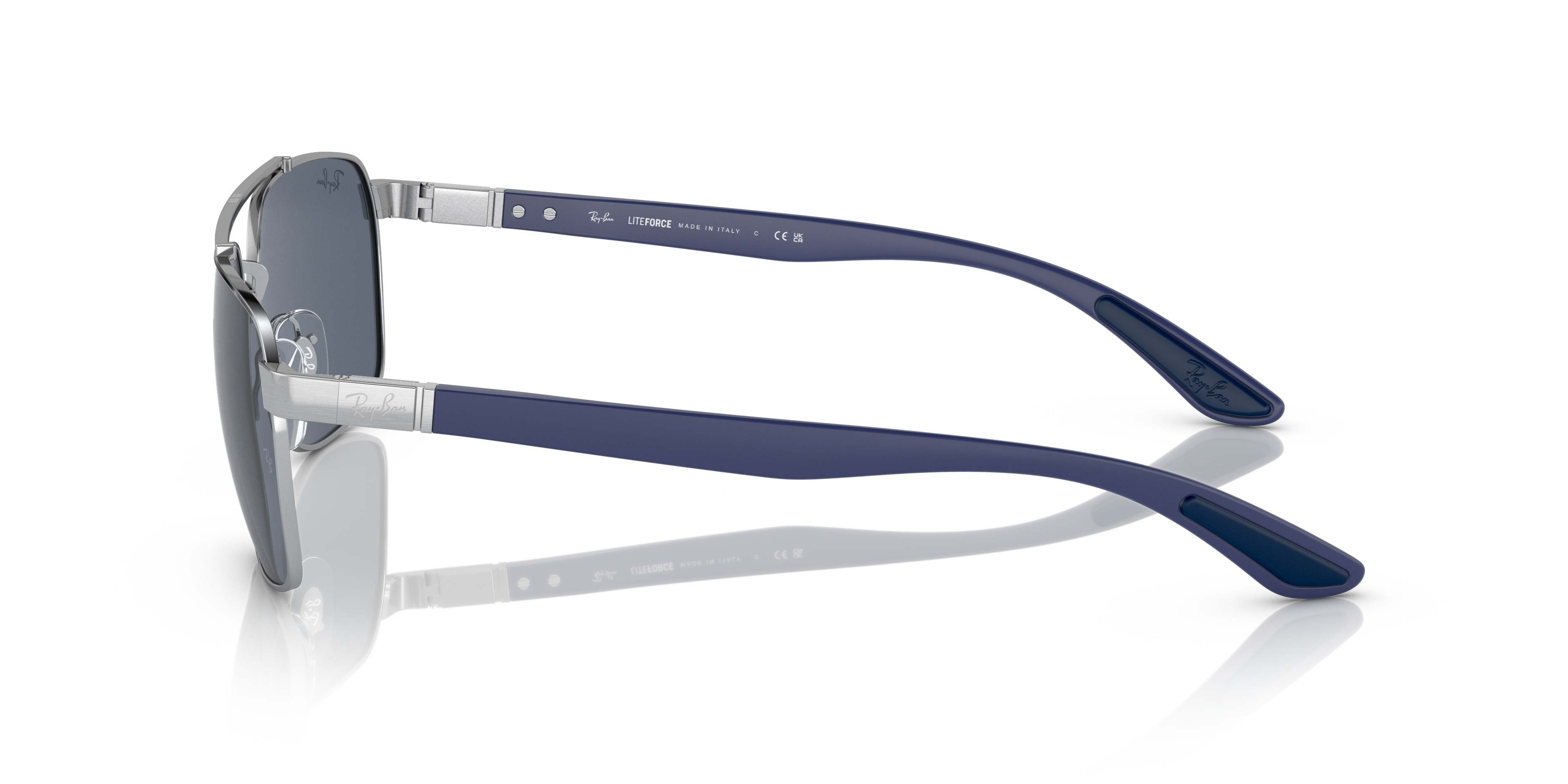 RB3701 Silber MetallSunglass Frames von B24, Seitenansicht