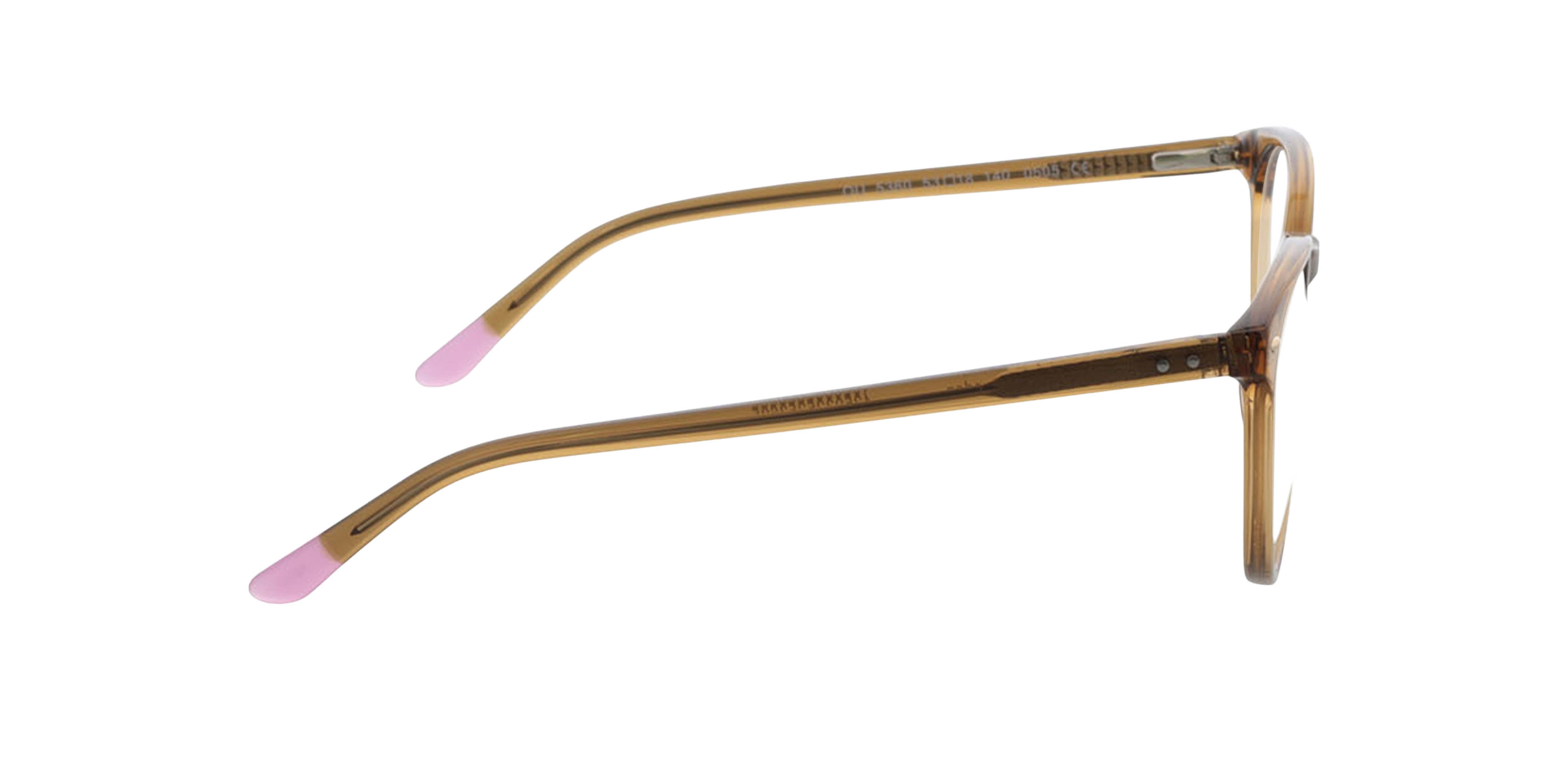 London Kristal bruin  &  roze pootje AcetaatEyeglass Frames van B24, Zijaanzicht