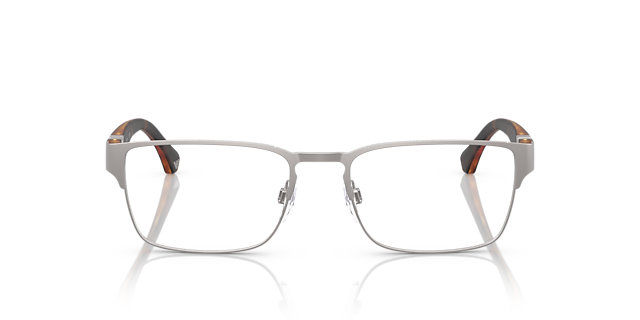 EA1027 Mat Staalgrijs MetaalEyeglass Frames van B24, Vooraanzicht