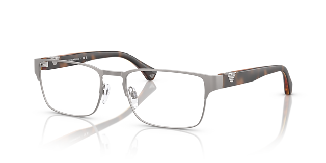 EA1027 Mat Staalgrijs MetaalEyeglass Frames van B24, Hoekweergave