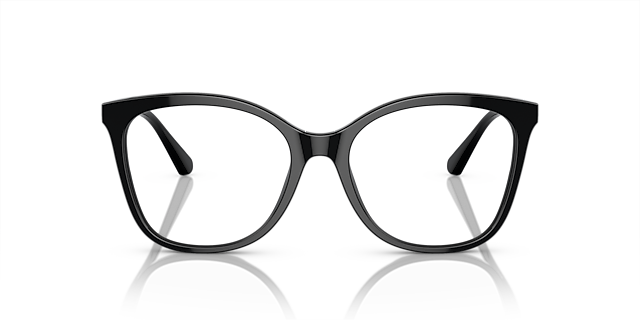 EA3231 Schwarz glänzend AcetatEyeglass Frames von B24, Vorderansicht