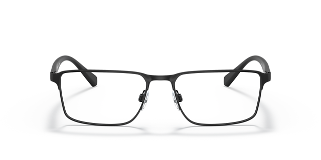 EA1046 Matzwart MetaalEyeglass Frames van B24, Vooraanzicht