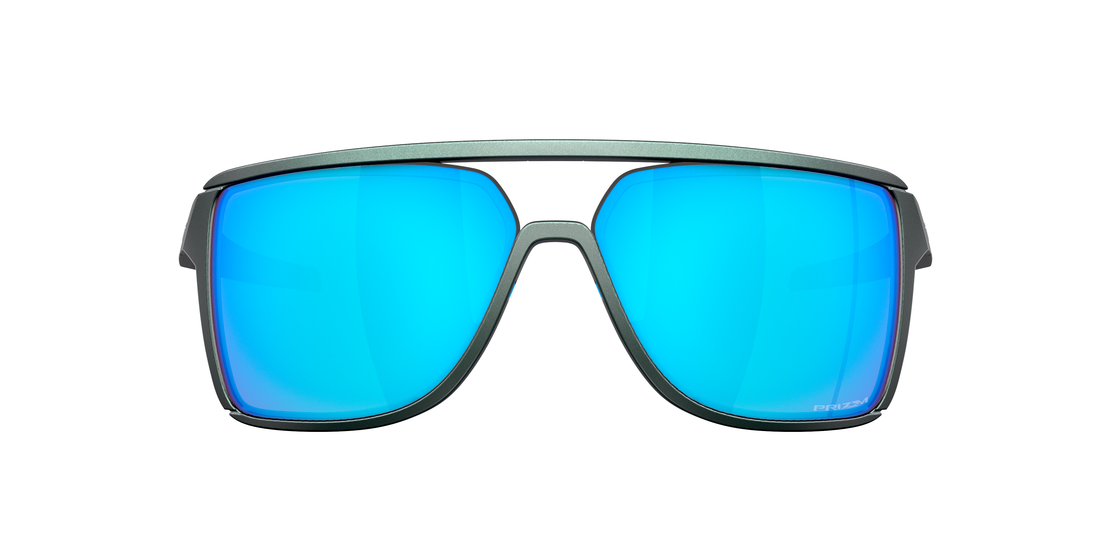 Castel Matte Silver & Blue Colorshift KunststoffSunglass Frames von B24, mit getönten Gläsern