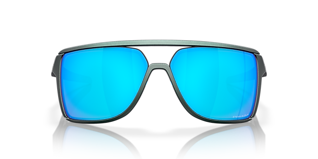 Castel Matte Silver & Blue Colorshift KunststoffSunglass Frames von B24, Vorderansicht