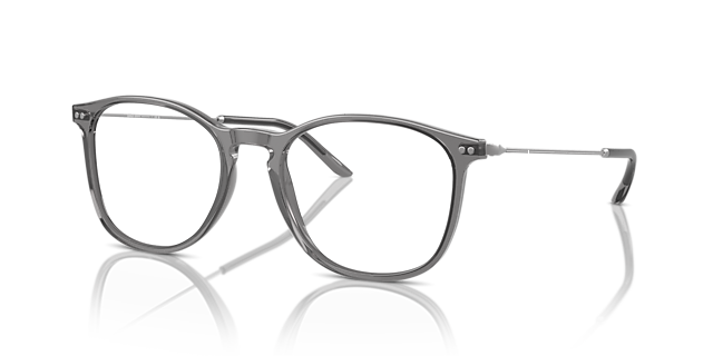 AR7160 Opaal grijs AcetaatEyeglass Frames van B24, Hoekweergave