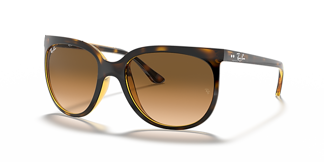 RB4126 Licht Havana KunststofSunglass Frames van B24, Hoekweergave