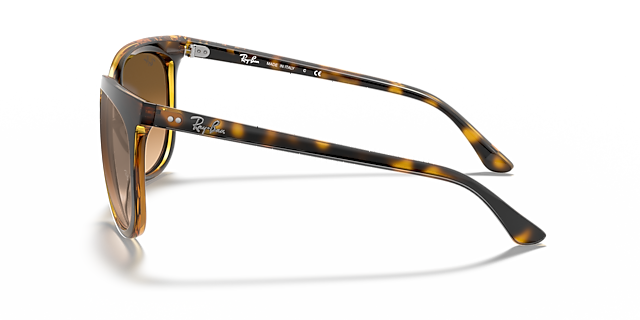RB4126 Licht Havana KunststofSunglass Frames van B24, Zijaanzicht