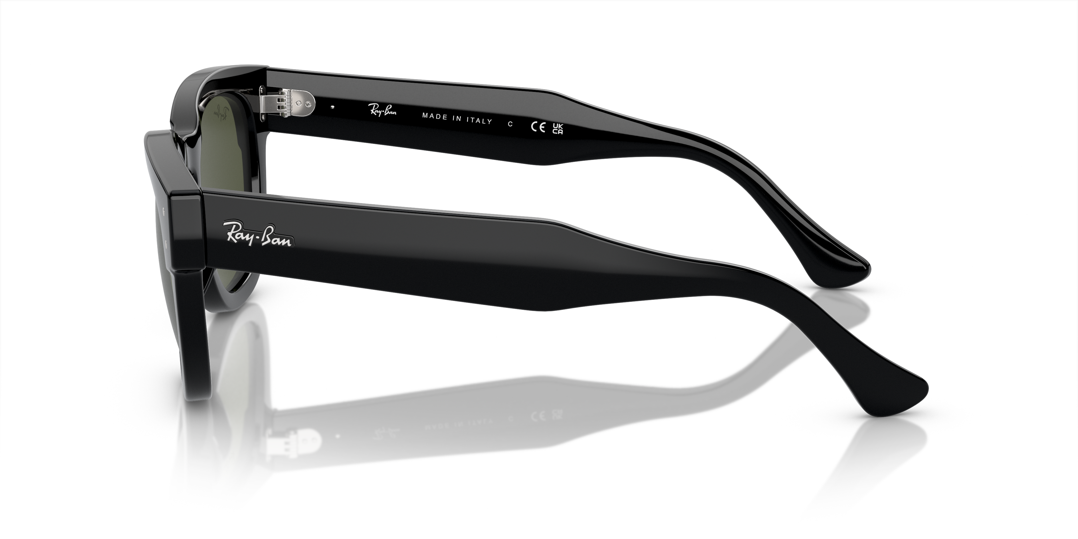 RB0298S Schwarz KunststoffSunglass Frames von B24, Seitenansicht