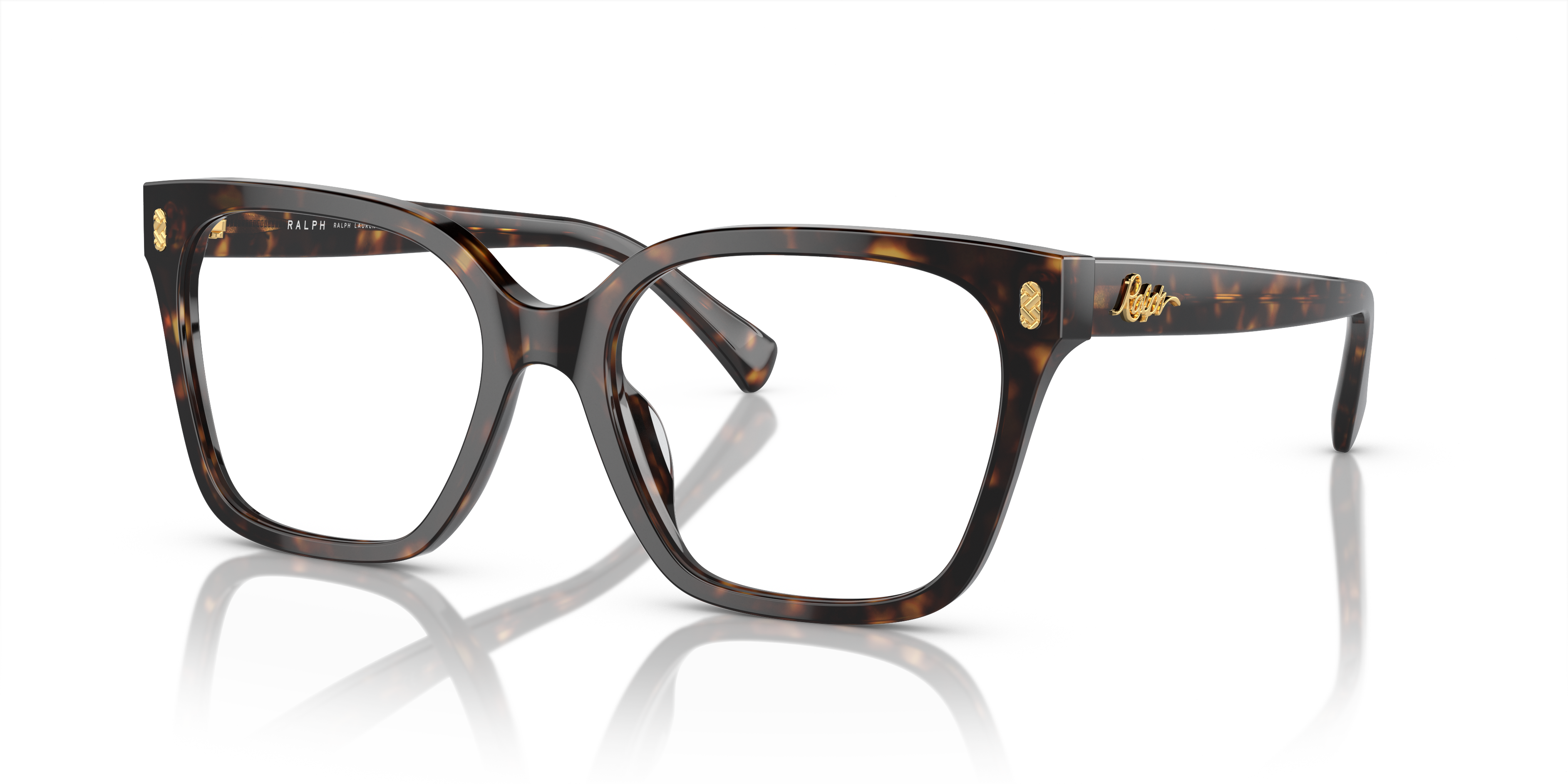 RA7158U Glanzend donker Havana AcetaatEyeglass Frames van B24, Hoekweergave