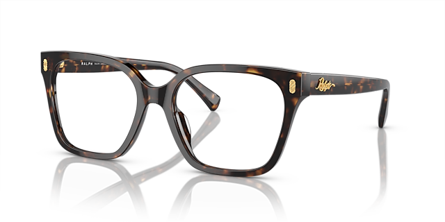 RA7158U Glänzendes Dunkelhavana AcetatEyeglass Frames von B24, Dreiviertelansicht