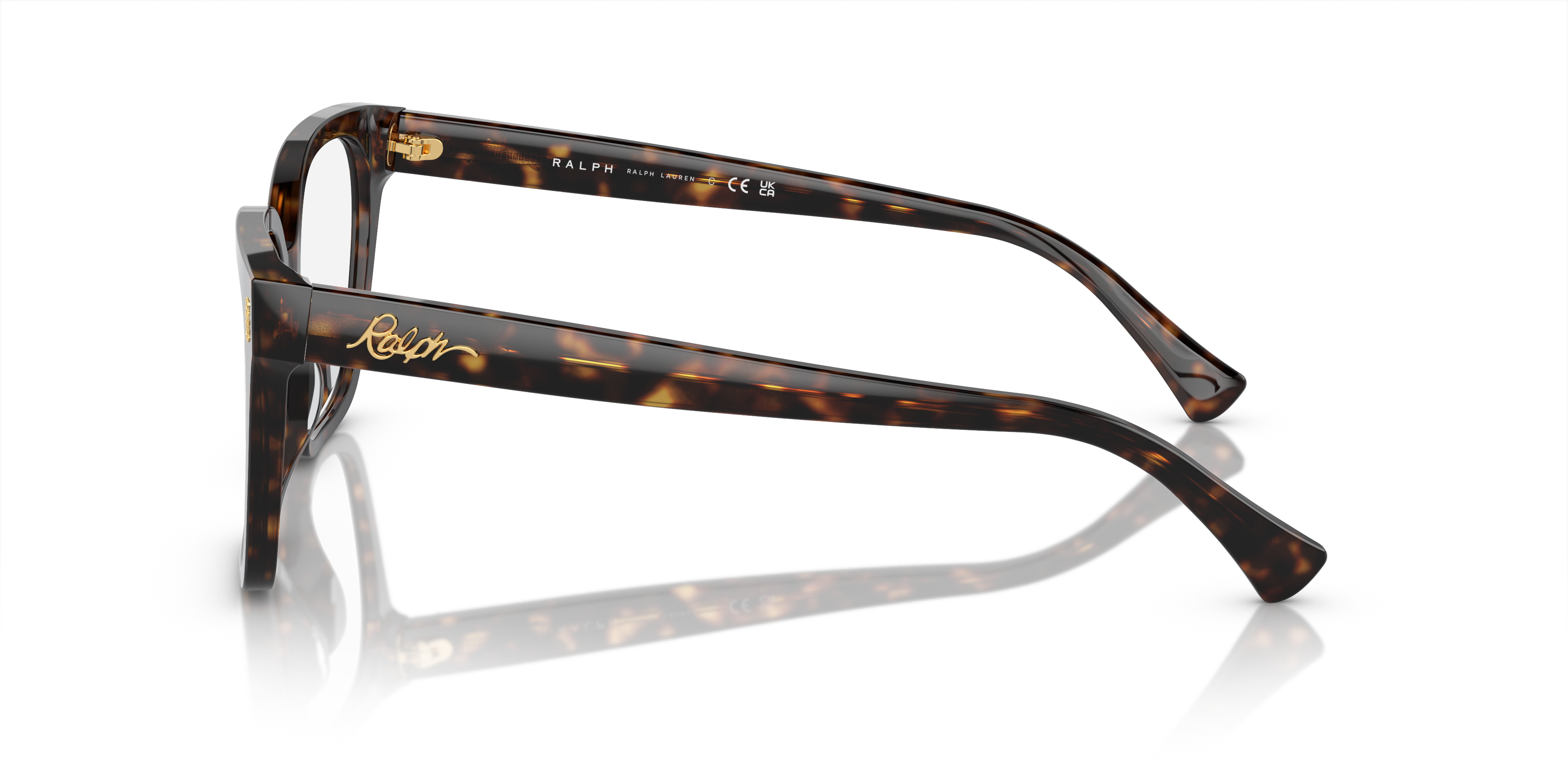 RA7158U Glanzend donker Havana AcetaatEyeglass Frames van B24, Zijaanzicht