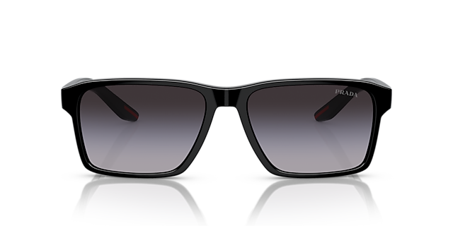 PS 05YS Schwarz KunststoffSunglass Frames von B24, Vorderansicht