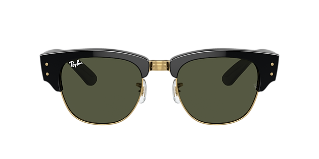 RB0316S Schwarz auf Gold KunststoffSunglass Frames von B24, mit getönten Gläsern