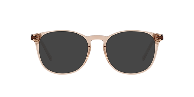 Neil Crystal Caramel AcetaatEyeglass Frames van B24, met getinte lenzen