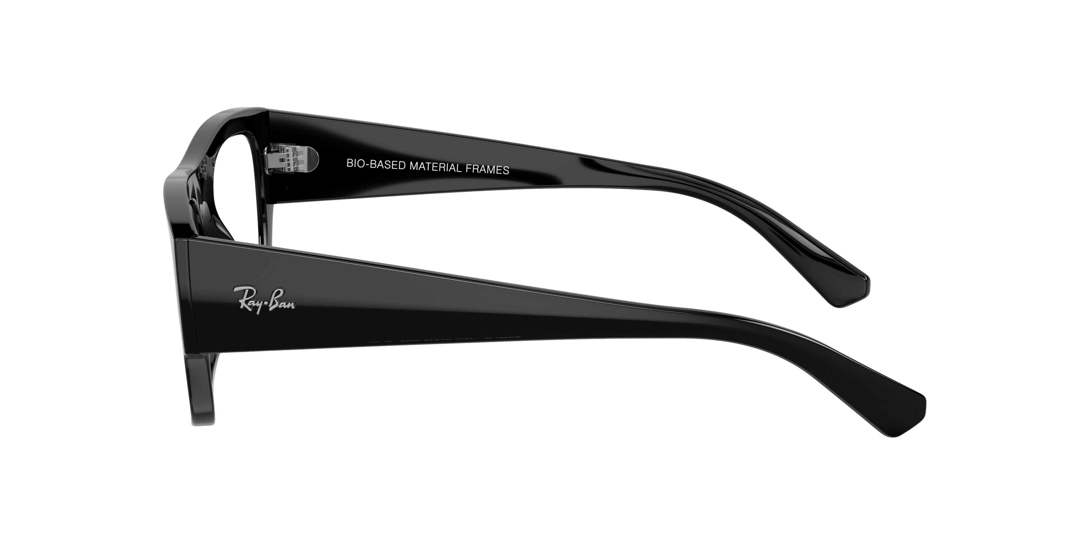 RB7218 Zwart KunststofEyeglass Frames van B24, Zijaanzicht