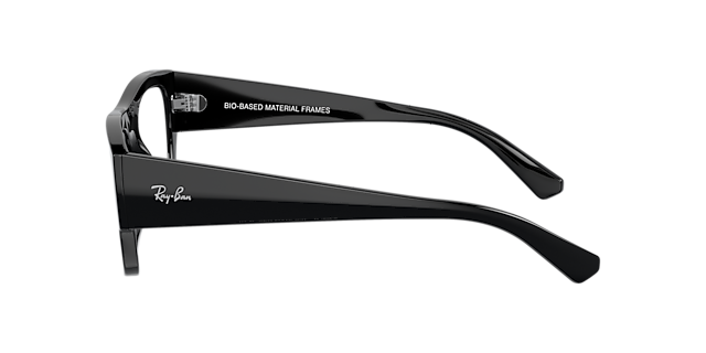 RB7218 Zwart KunststofEyeglass Frames van B24, Zijaanzicht